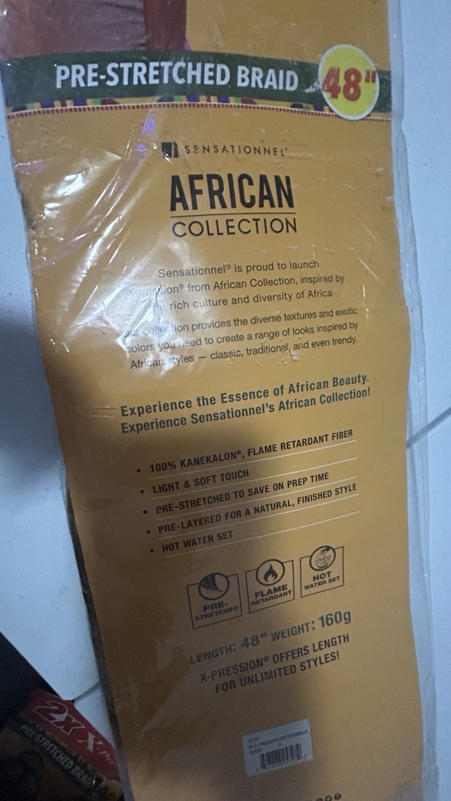2X Xpression pre-stretched braid 48 inches(only one in the package)