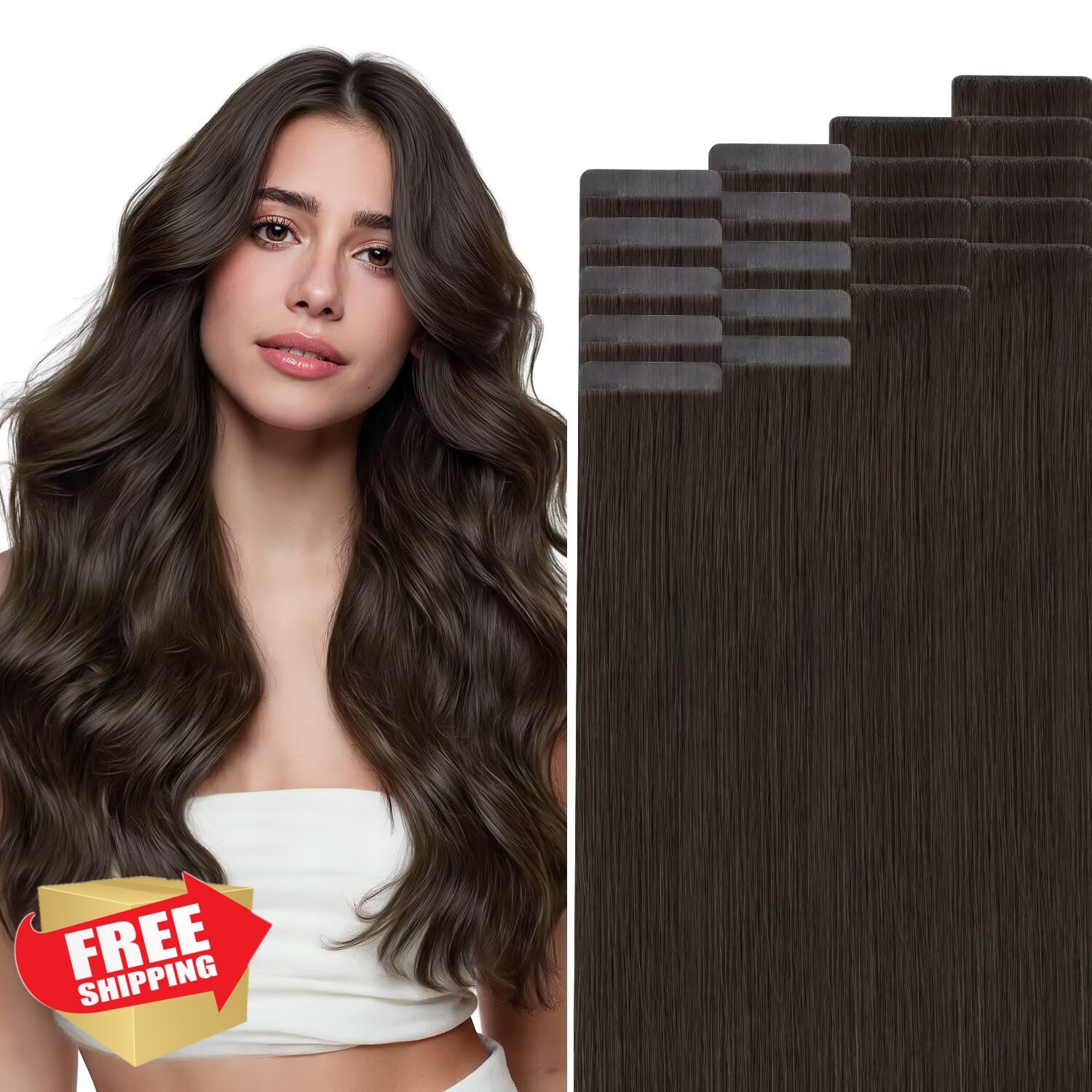 hotbanana 14 Inch Invisi Edge Tape Extensions #2 Pro Invisi