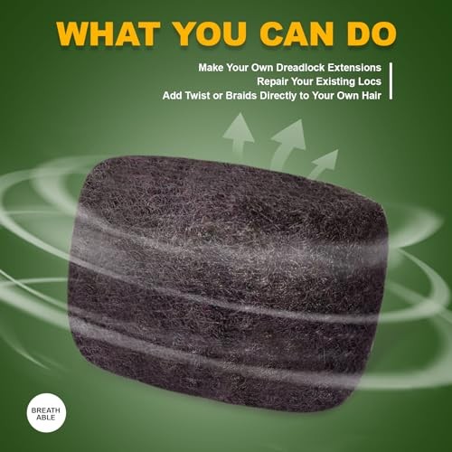 Afro Kinkys Bulk Human Hair 10 Inch 30g, 100% 10 Inch (Pack of 1) Natural Black