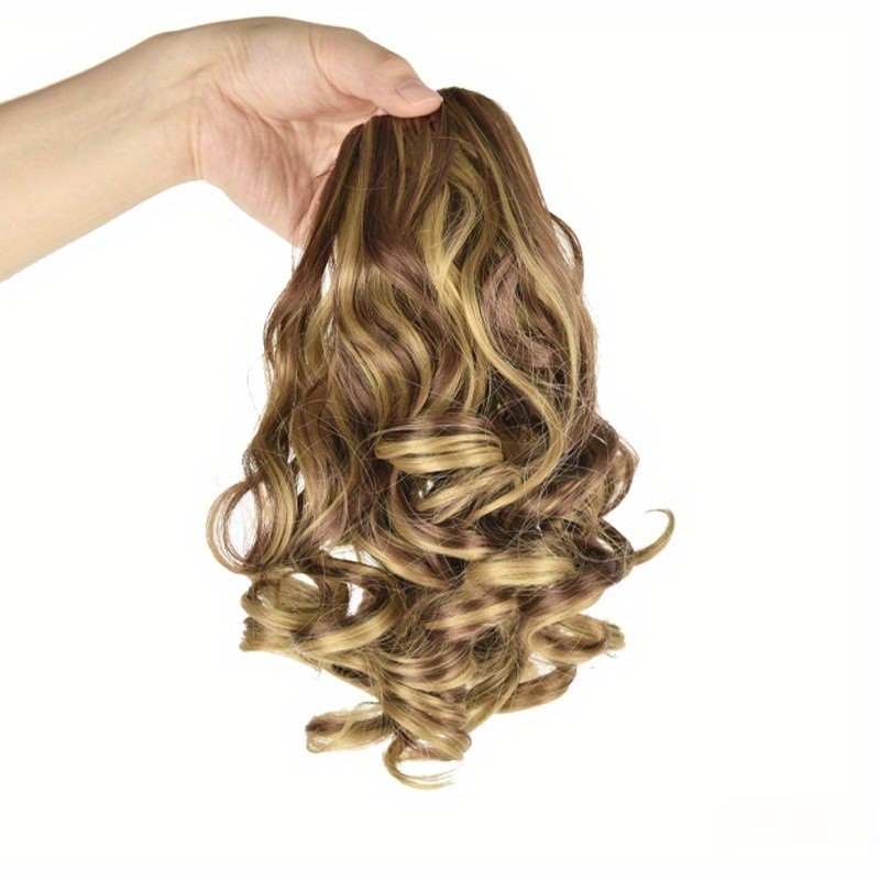 Curly Wave Clip-In Ponytail Hair Extensions for Women – High-Temperature Fiber