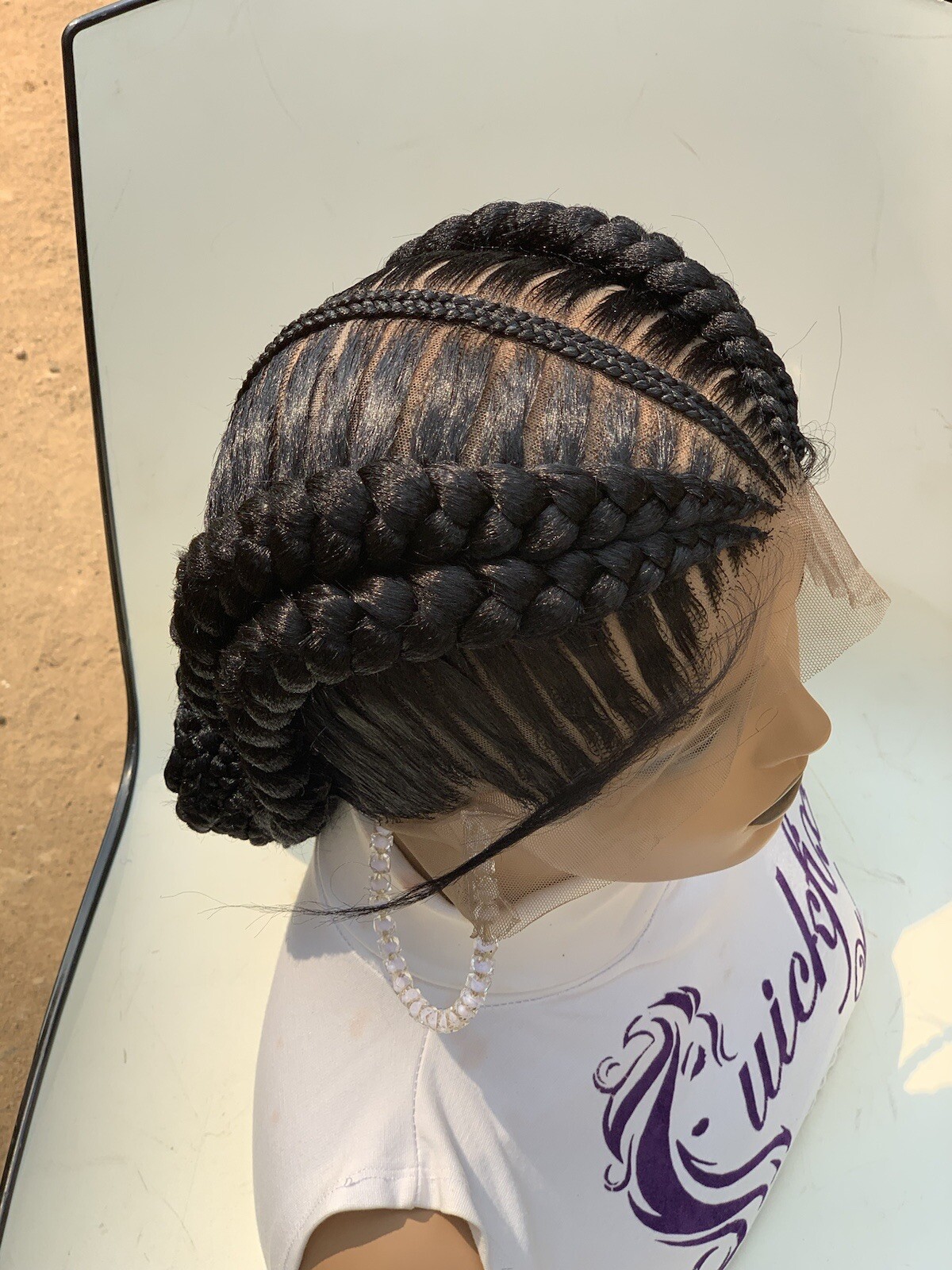 French braids Braided wig,Knotless Box Braids,Frontal braid wig,Braid wig,Stitch