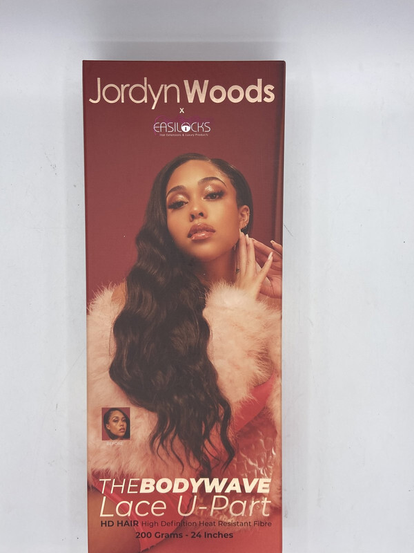 JORDYN WOODS EASILOCKS BODYWAVE LACE U-PART 24″ FUDGE BROWNIE HAIR