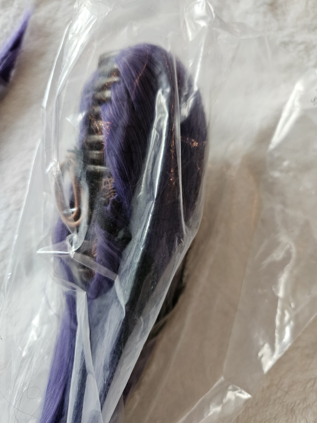 Wig Clip Violet Purple Silky 40 Inches Straight Cosplay Arda Costume NEW