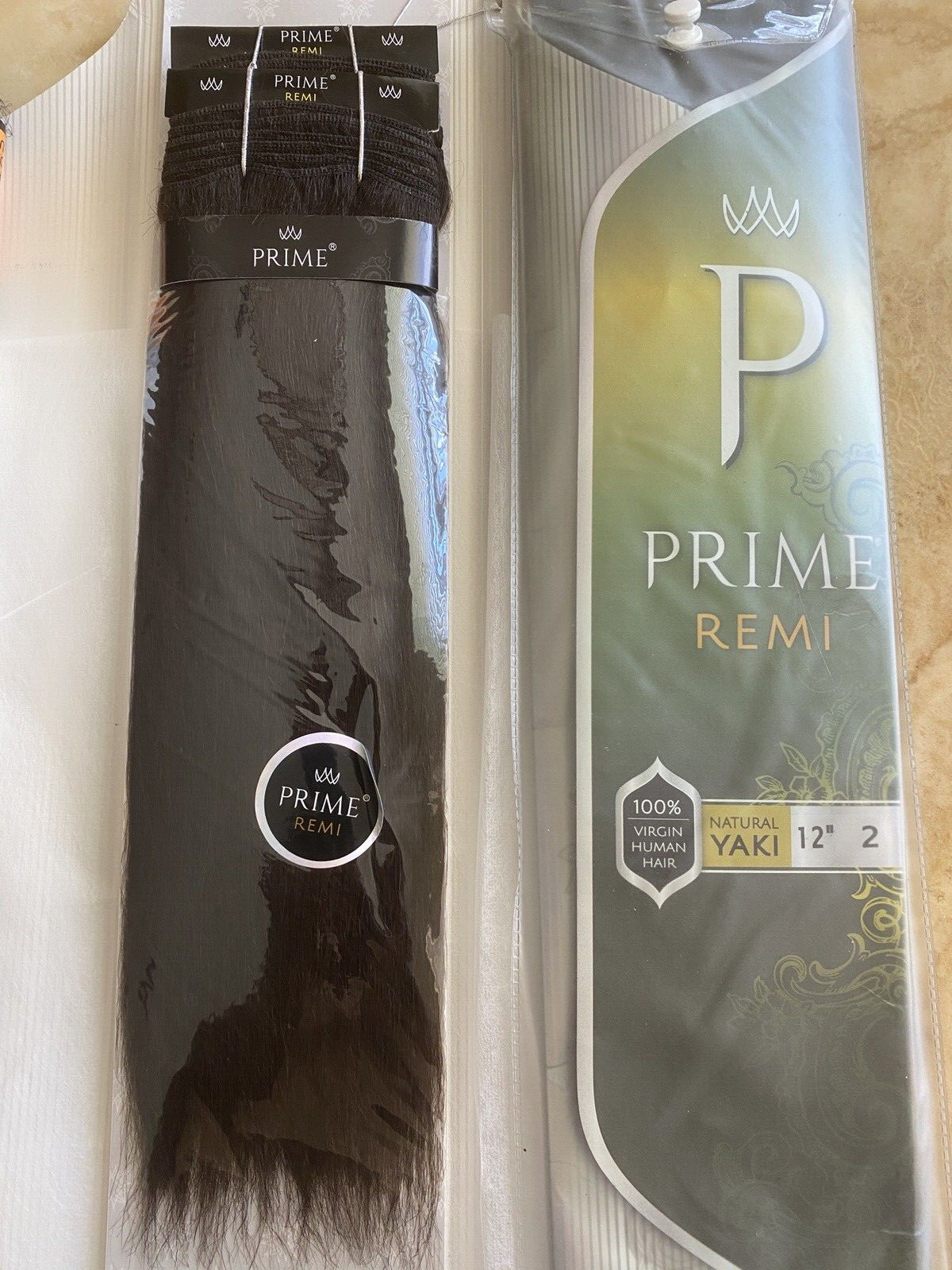PRIME REMI 100% VIRGIN HUMAN HAIR SOFT NATURAL YAKY STRAIGHT “12 LOT 2 COLOR 2