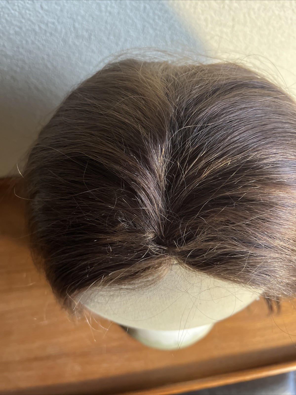 Vintage 100% Human Hair Wig From Indonesia Manufacture In Hong Kong