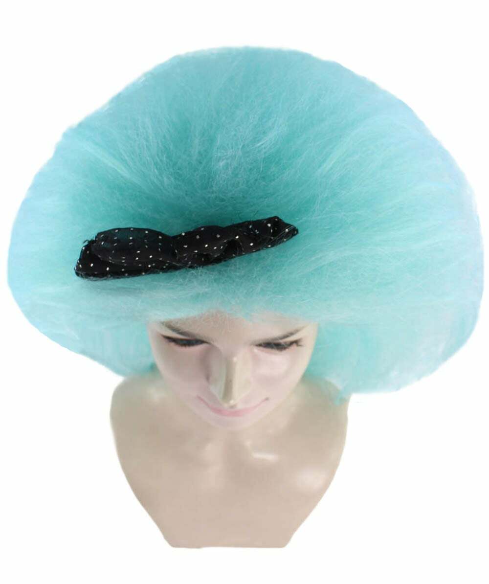 Womens Clown Wig with Bow, Jumbo Super Size Wig, Premium Breathable Capless Cap