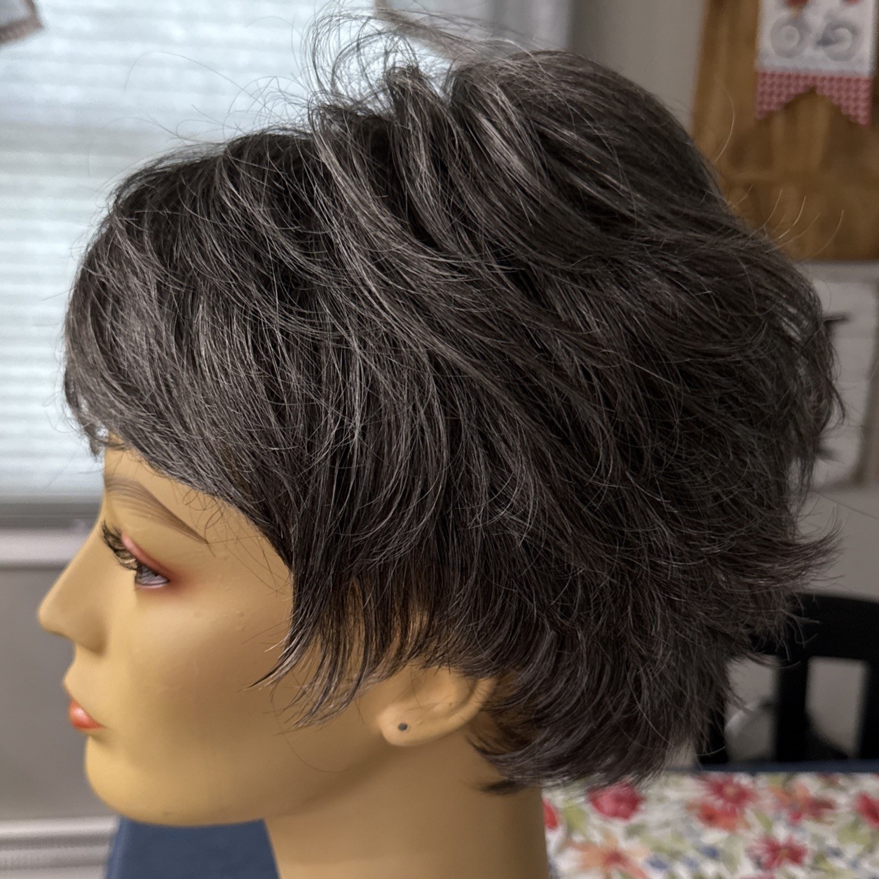 Dream USA US-190 Frisco Color 44 Short Dark Gray Synthetic Wig
