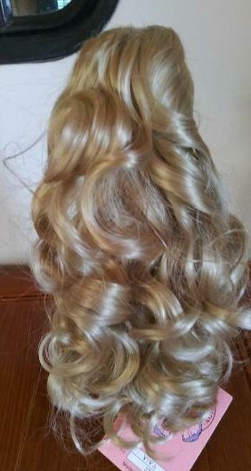 NEW STYLE Long Curls 14″ Ponytail Clip In Hair Piece NWT Color #22 Light Blonde