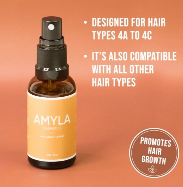 1 NIB Amyla Cosmetic Hair Growth Serum & 1 New Hair Growth Spray Oil
