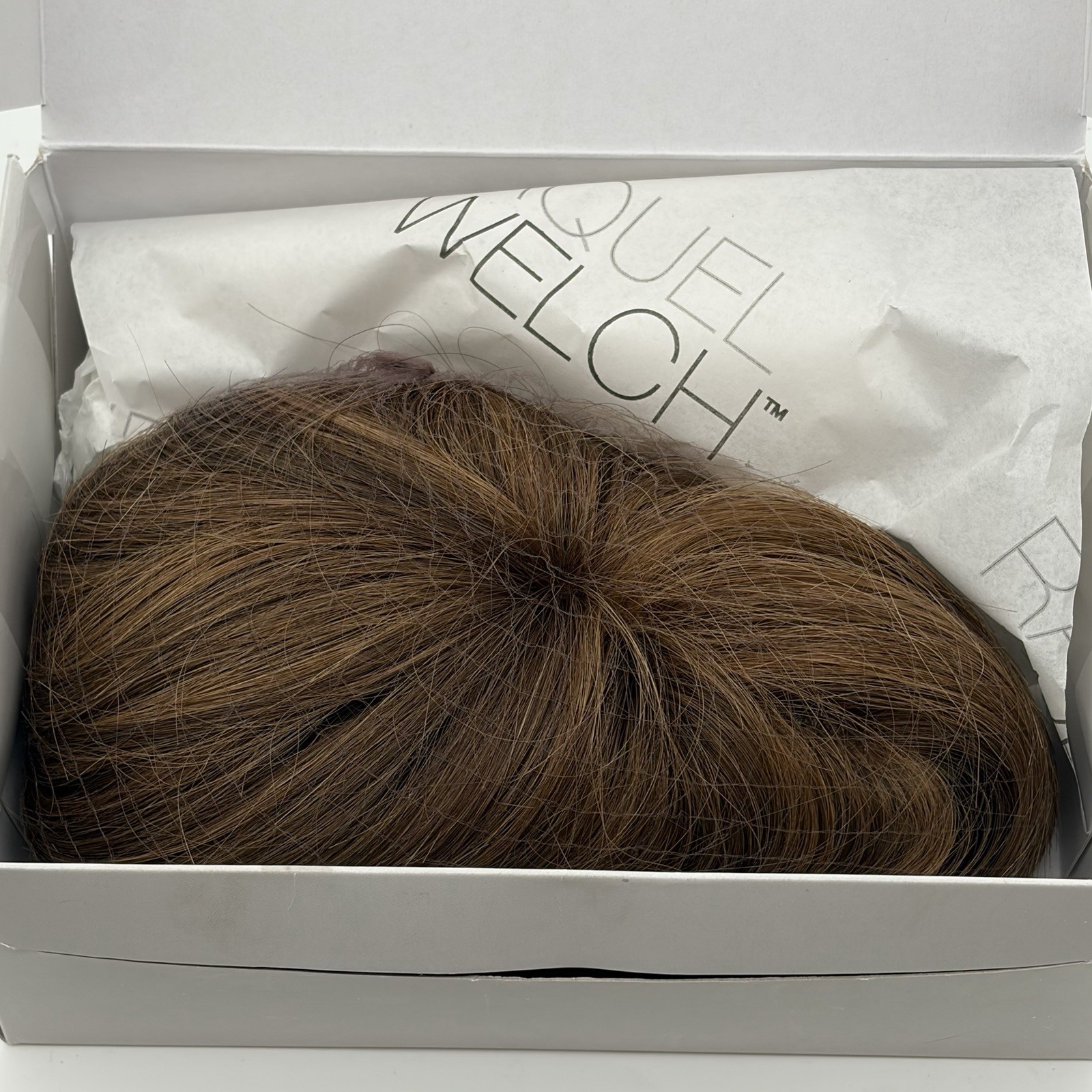 Raquel Welch Sheer Indulgence HH Bang 100% Human Hair R10 Chestnut New -Open Box