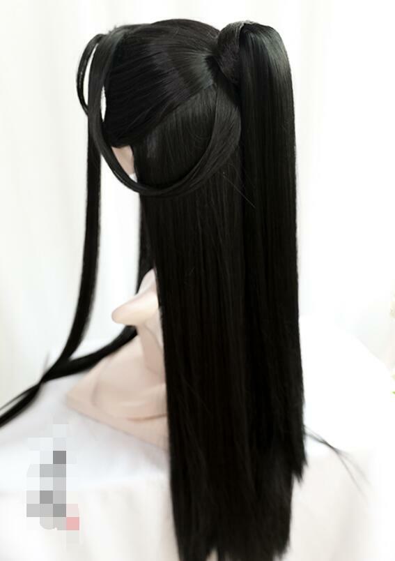 Chinese Ancient Style Men Costume Hanfu Cos Wig Headgear Wig Hairpieces Styling