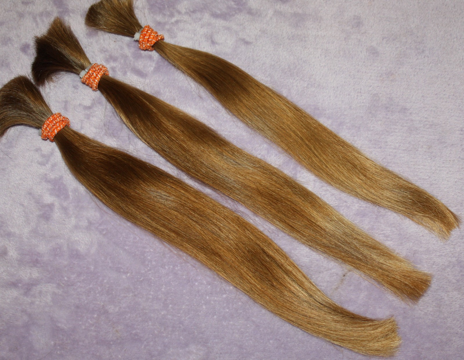 HAIR REBORN WIG 13 IN 2.6oz FINE & SILKY DARK GOLDEN BLONDE PONYTAILS F93