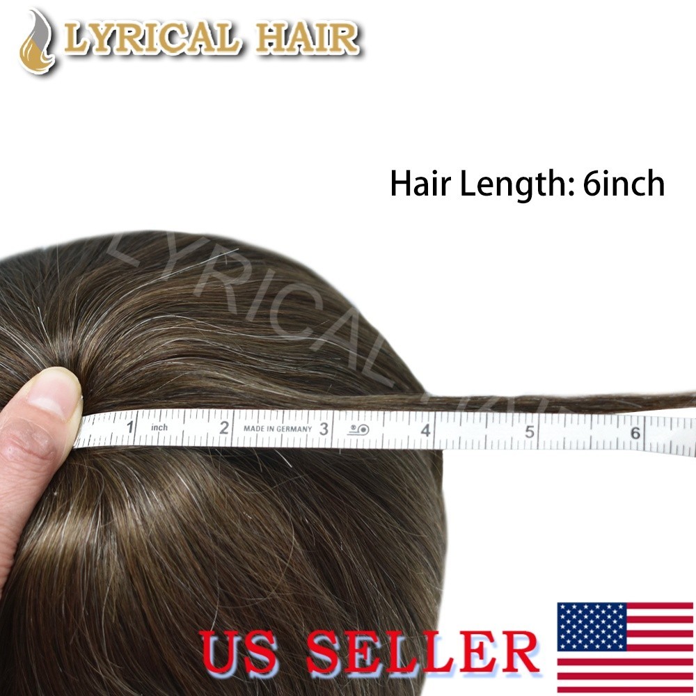 Ultra Thin Skin Mens Toupee All Colors Human Hair Piece Replacement System Wigs