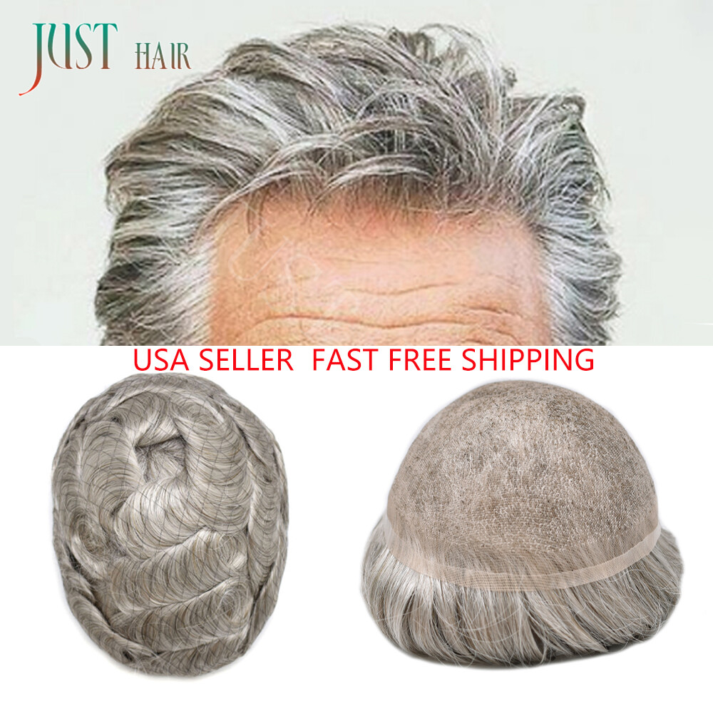 Toupee,Hair replacement,Hairpiece for men,Real Full French lace Mens Hair system
