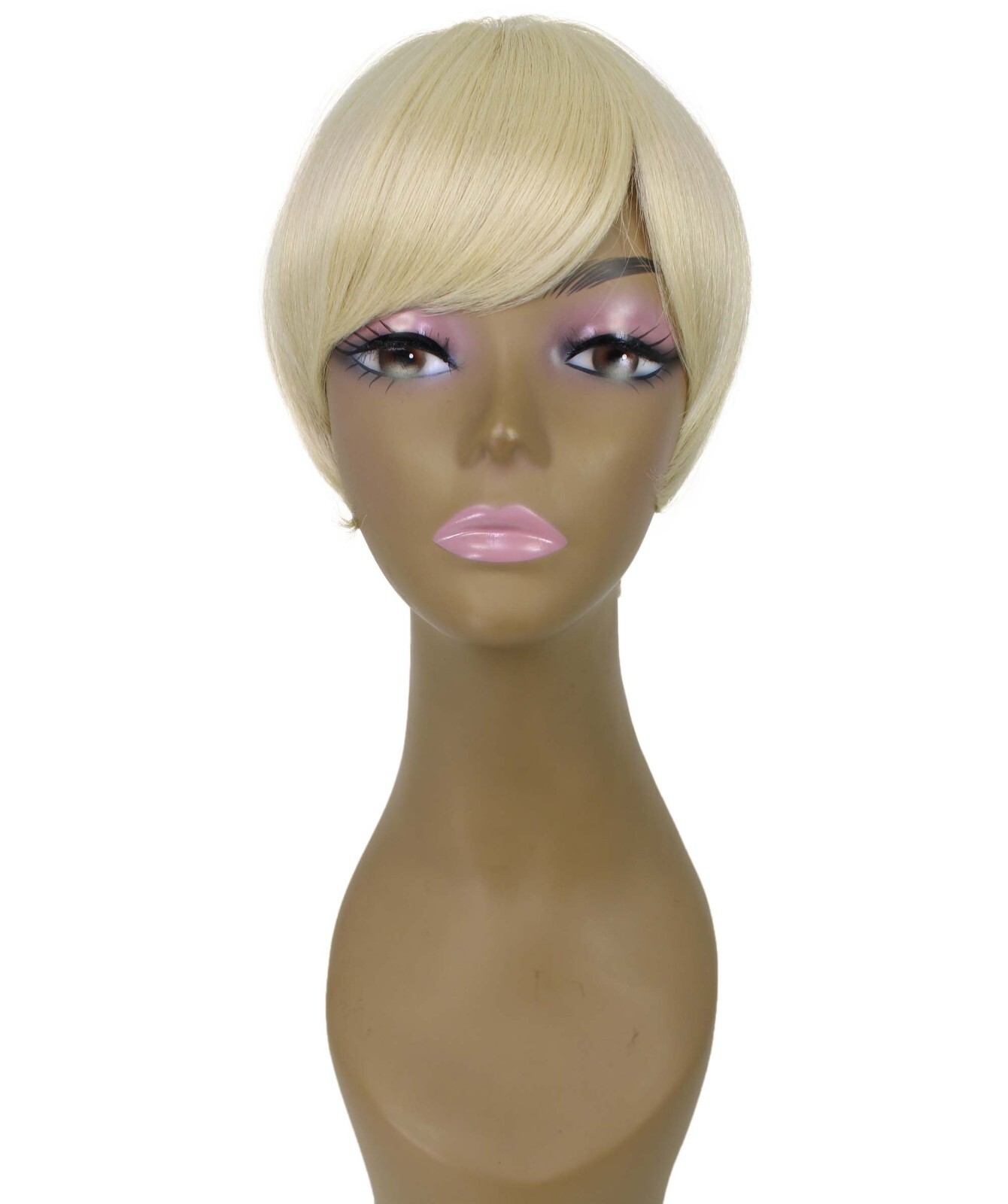 LUXLUXE Trinity Straight Bob 9 in Long Full No Lace Wig, Multiple Colors,BF-0008