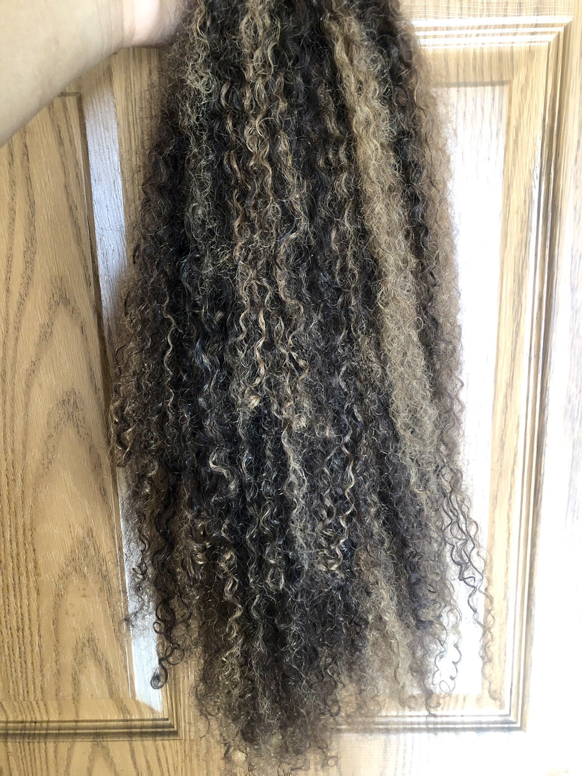 Glueless Balayage Highlight 4C Edges Curly Wig 13×6 Full HD Lace Pre Plucked