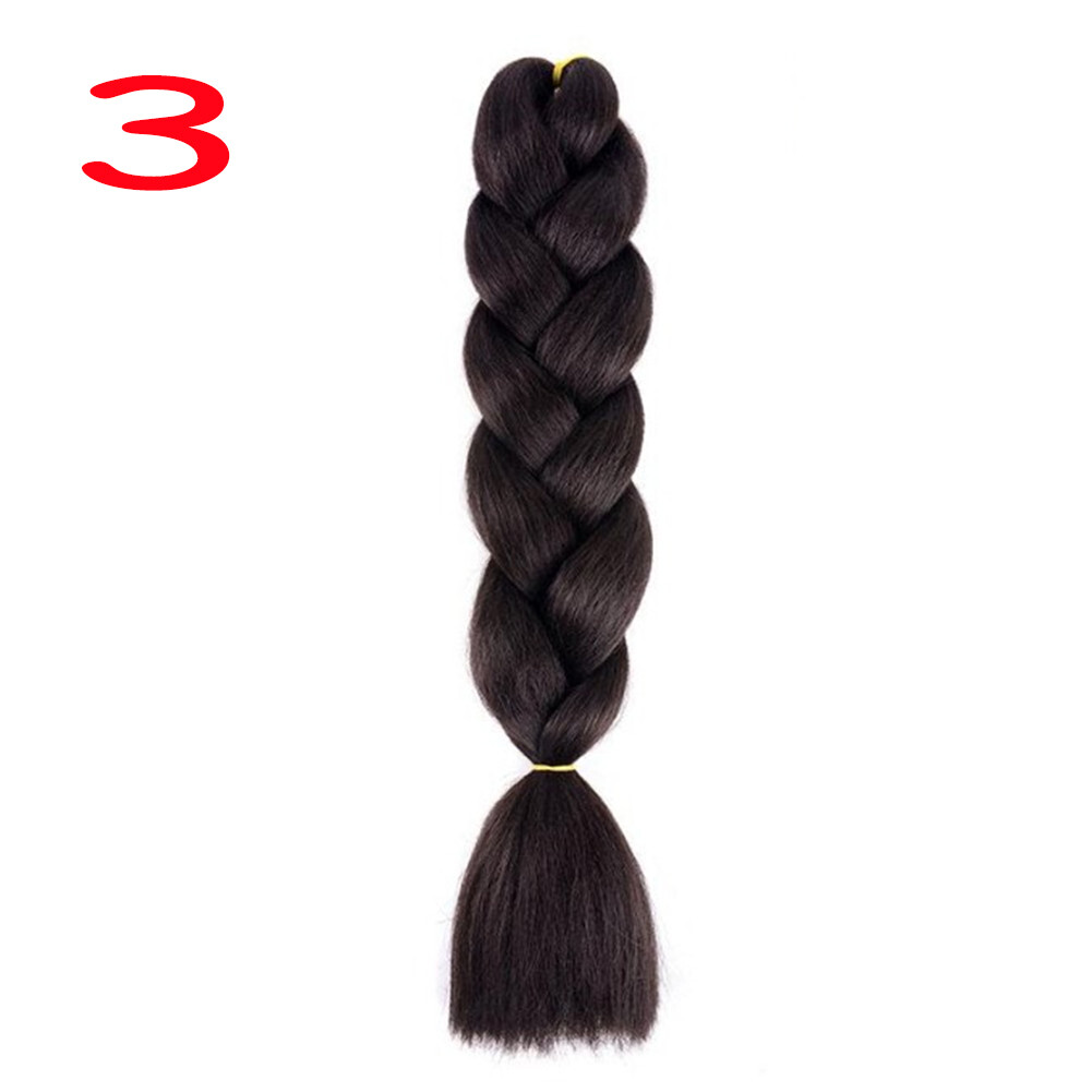 Jumbo Braiding Hair Synthetic Ombre Kanekalon Braids 24” Crochet Extensions