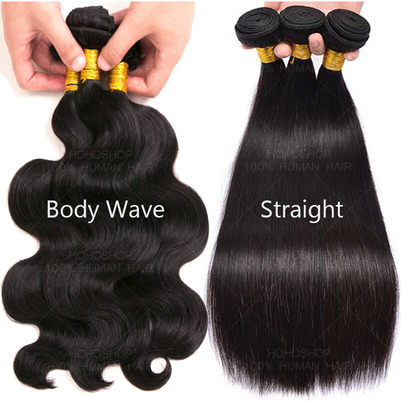 8A+ Straight 100% Virgin Human Hair Extensions Weave Weft Wavy Brown 100G/Bundle