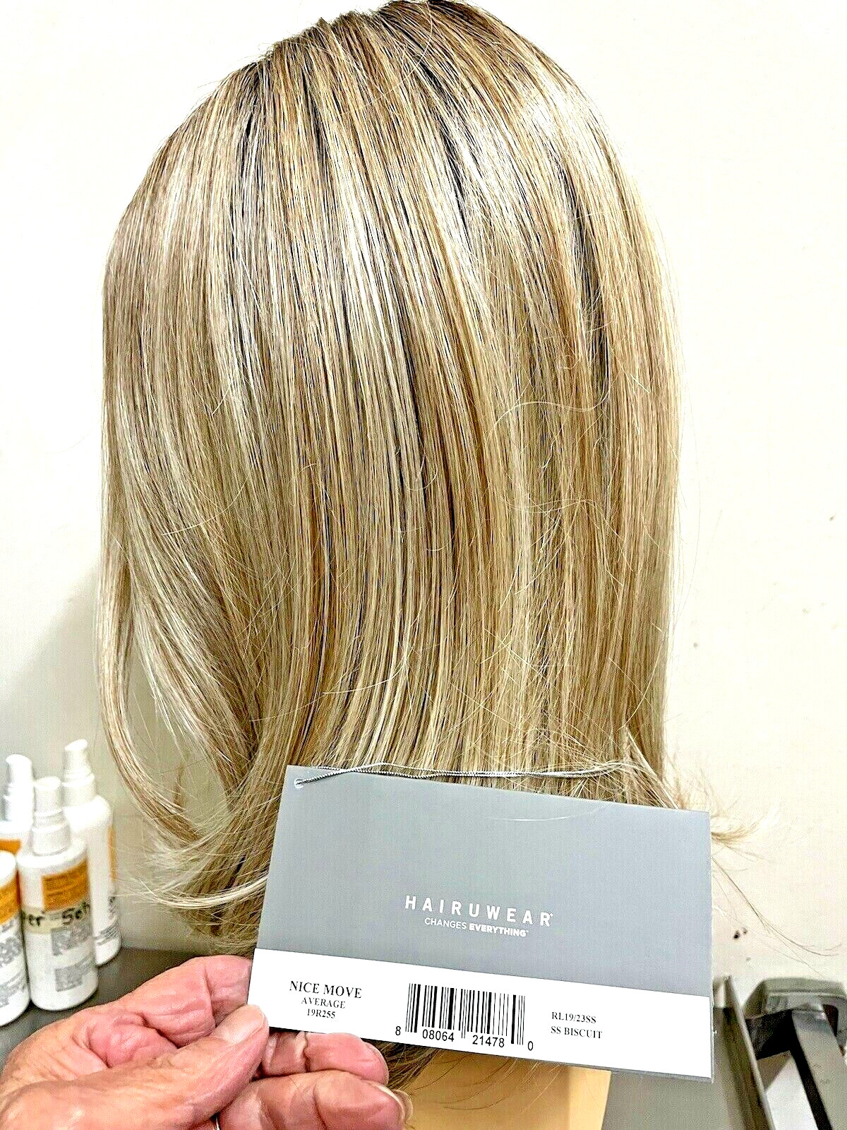 NICE MOVE Raquel Welch Wig RL19/23SShadedBiscuit HeatOK LaceFt MonoPart 5STARS