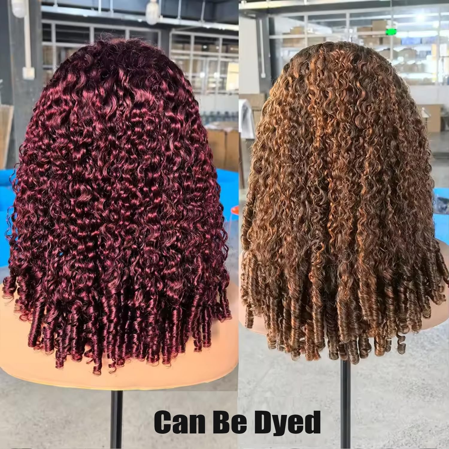 200 Density Curly Half Wig Human Hair 22″ Seamless Flip Over Glueless Wear & Go