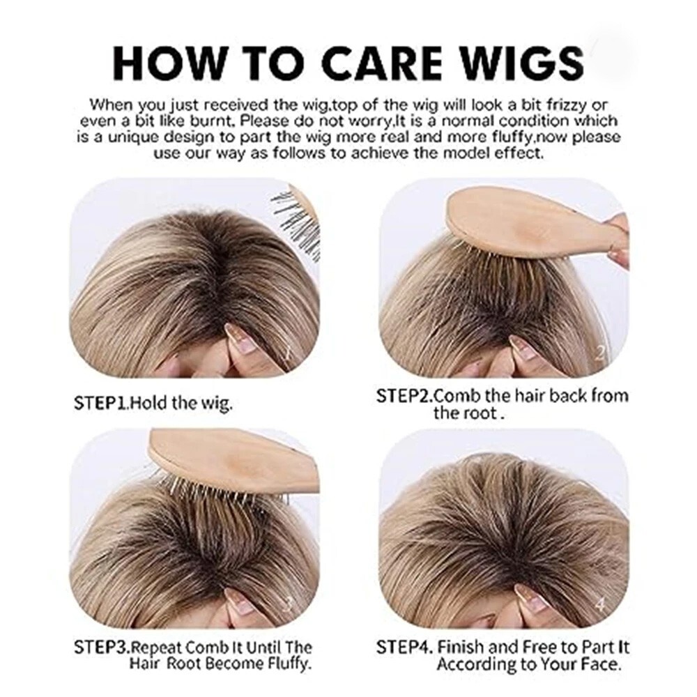 Salt And Pepper Gray Mix Synthetic Hair Wigs With Bangs Women Soft Natural Daily