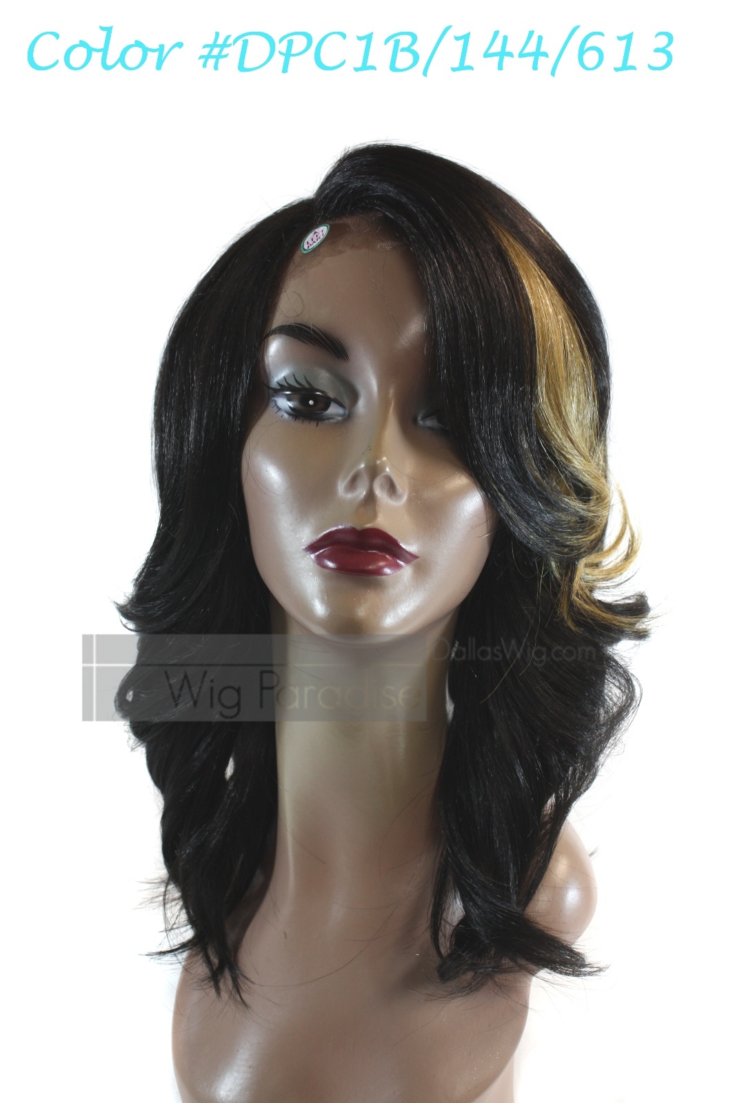 Femi Premium Synthetic Straight Layered Style Dual Part Herra Lace Front Wig