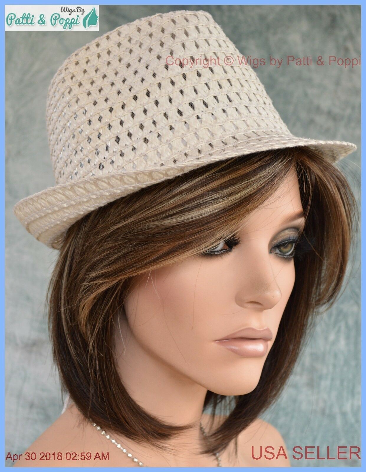 “MAY” RENE OF PARIS NORIKO WIG *CHOCOLATE FROST R *NEW IN BOX WITH TAGS