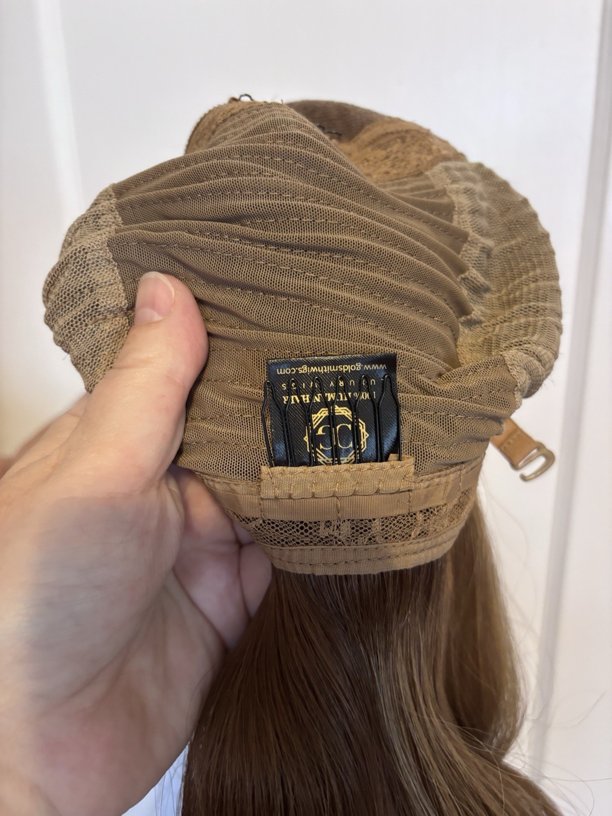 NEVER USED! Human Hair Lace Front Hand Tied Long Wavy Brown/Blonde Wig