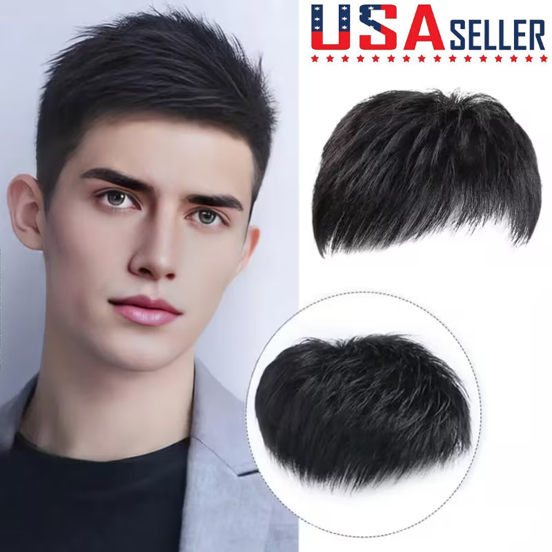 Men’s Wig Hair Replacement Hairpiece Baldness Wig Pieces Hair Pieces Short Wig
