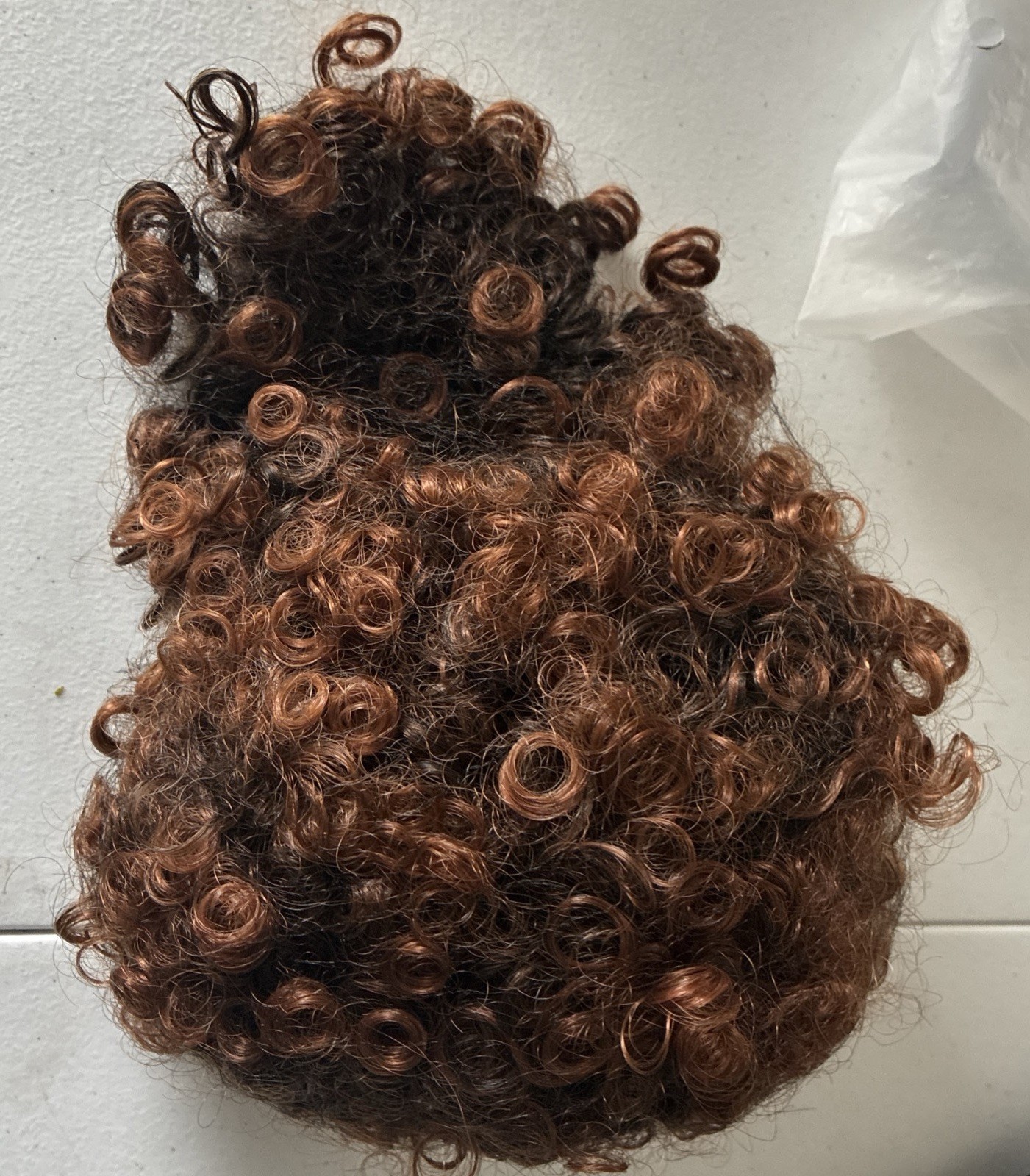 Afro Puff Ponytail W Bangs Wig Kinky Curly Hair Piece T30 Drawstring Black Women