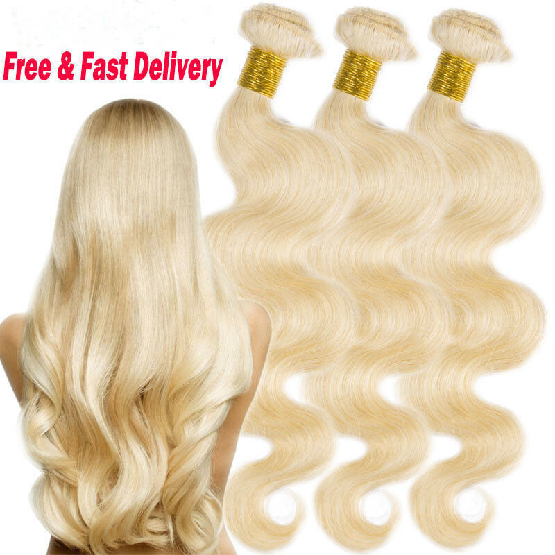 Sew in Blonde Bundle 100% Unprocessed Brazilian Human Hair Weft Weave Extensions
