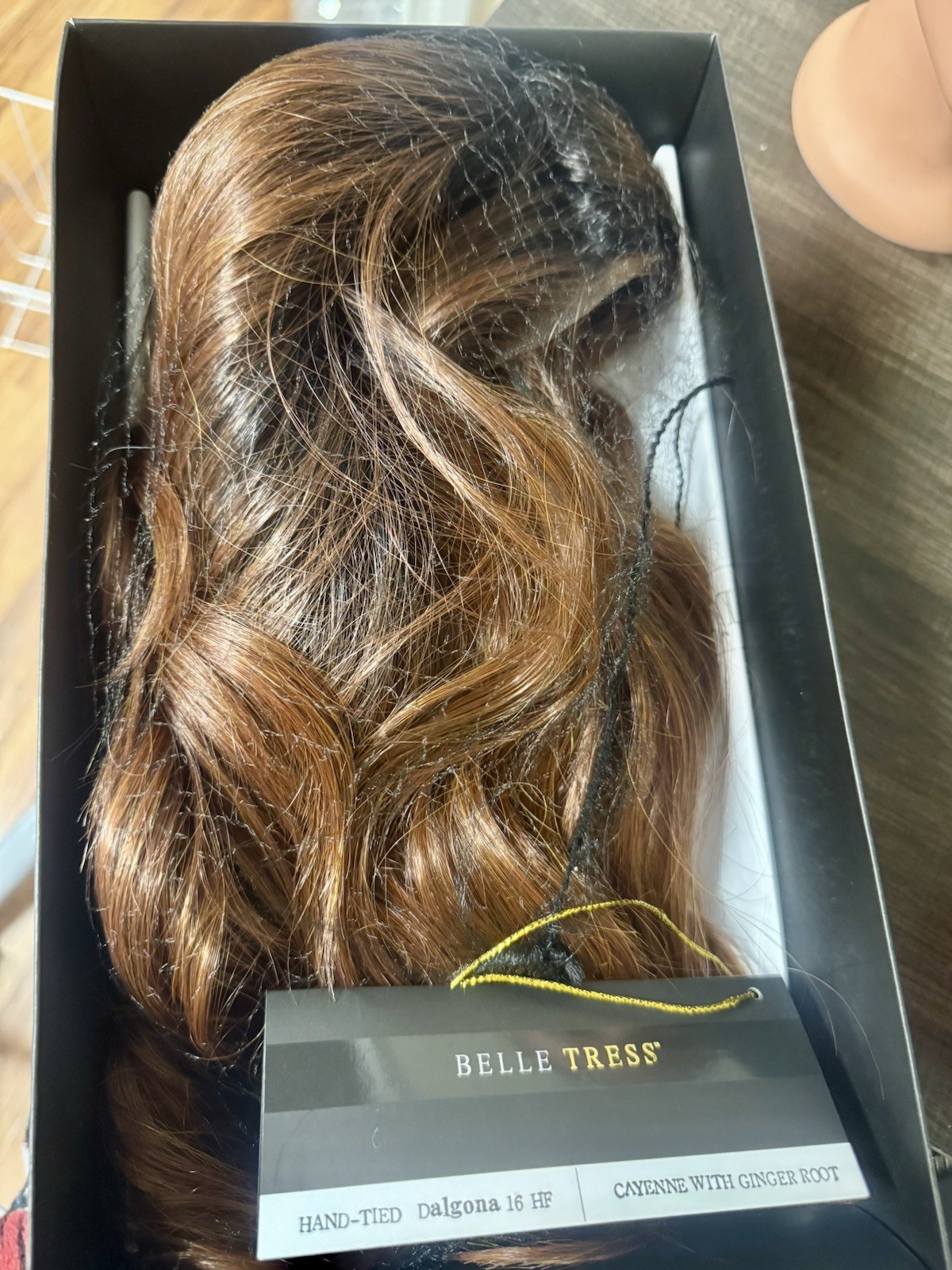 Dalgona 16 HF Hand-tied Cayenne with Ginger Root Wig