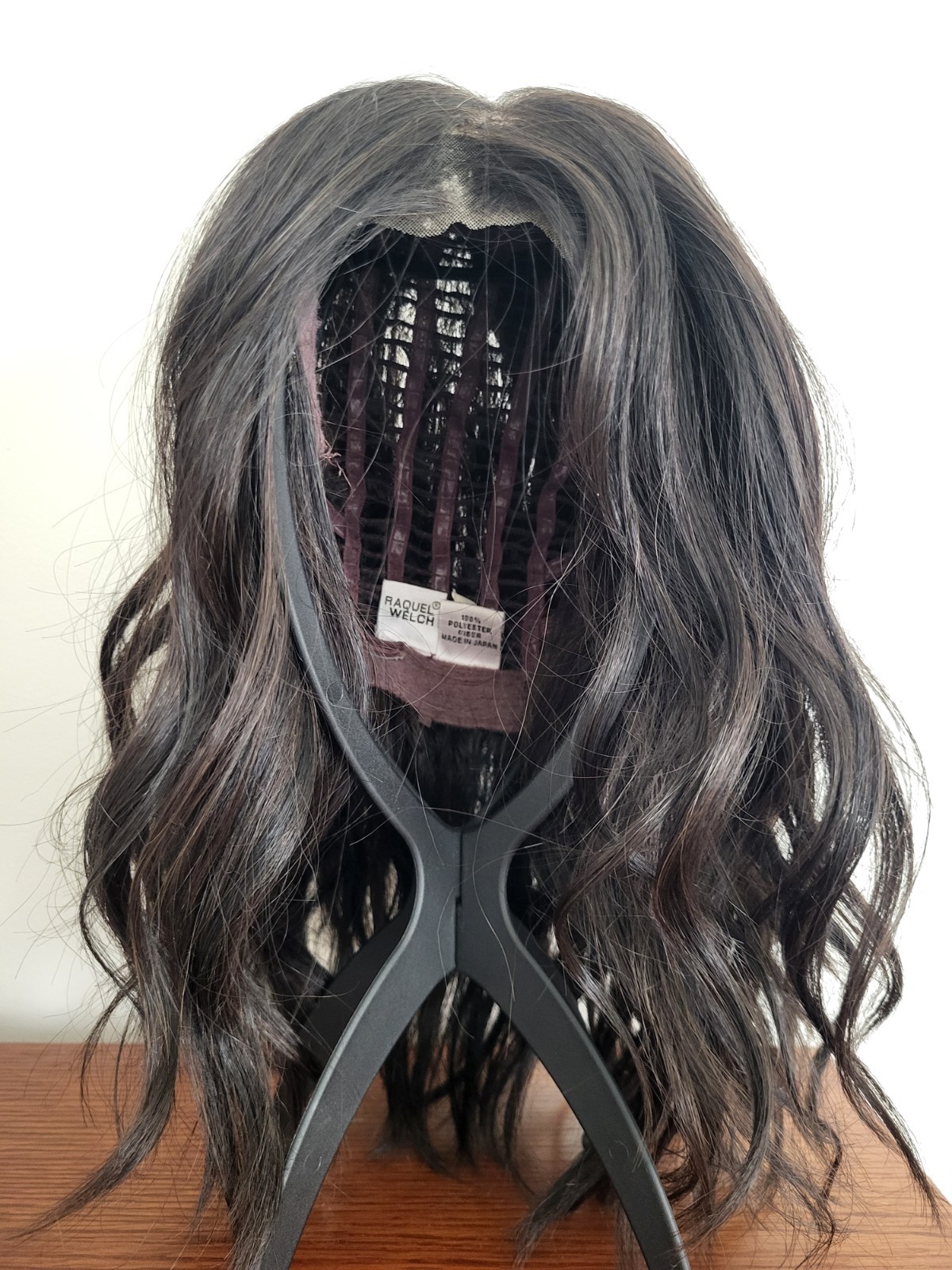WAVY DAY WIG Raquel Welch RL2/4 Off Black Lace Front Mono Top Memory Cap