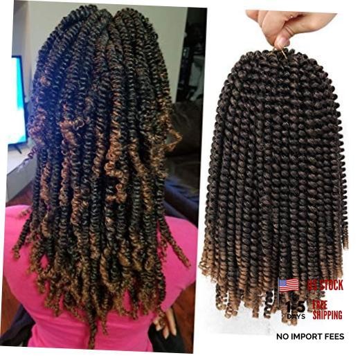 12 inch Spring Twist Crochet Braids Hair for 12 Inch (Pack of 3) M1B/27