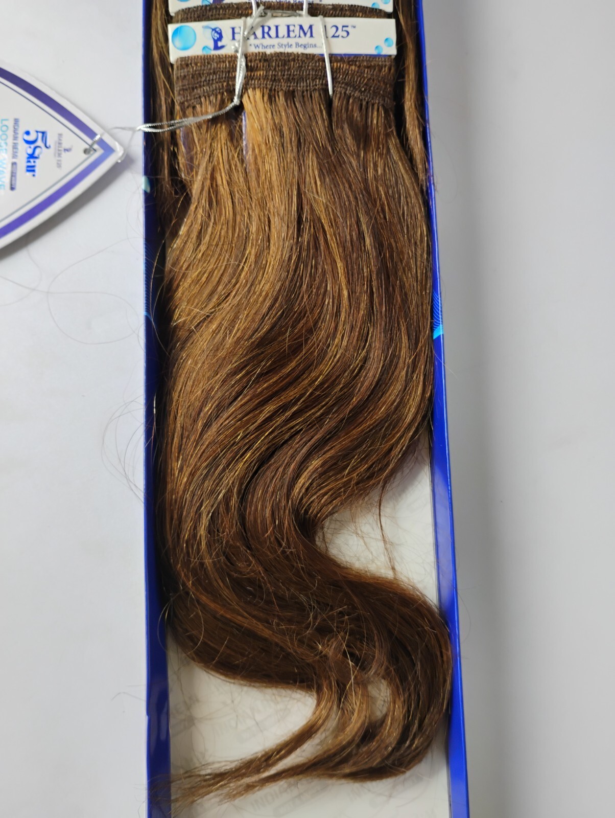 Harlem 125 5 Star Indian Remi Wet & Wavy Human Hair Loose Wave 5PC Weave