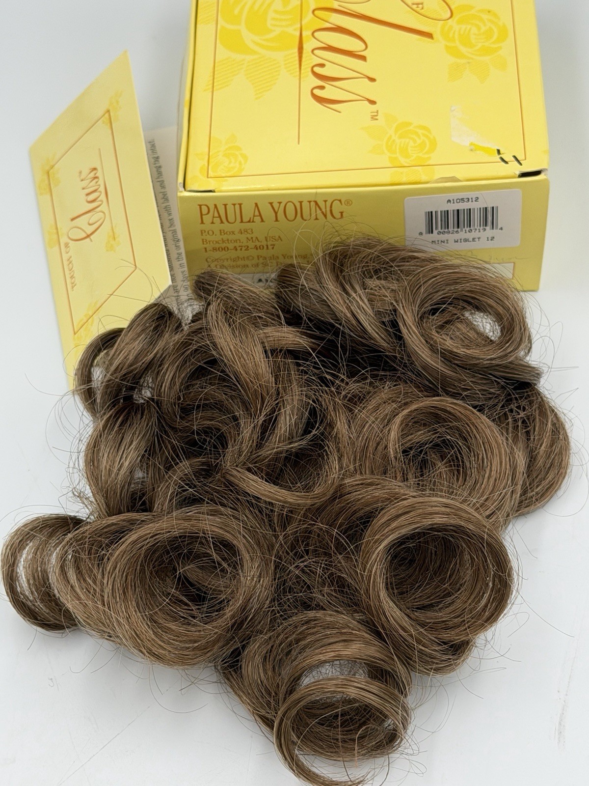 New Paula Young A 1053 Delite Color 12 Brown Mini Wiglet Glitz Baby Pageant