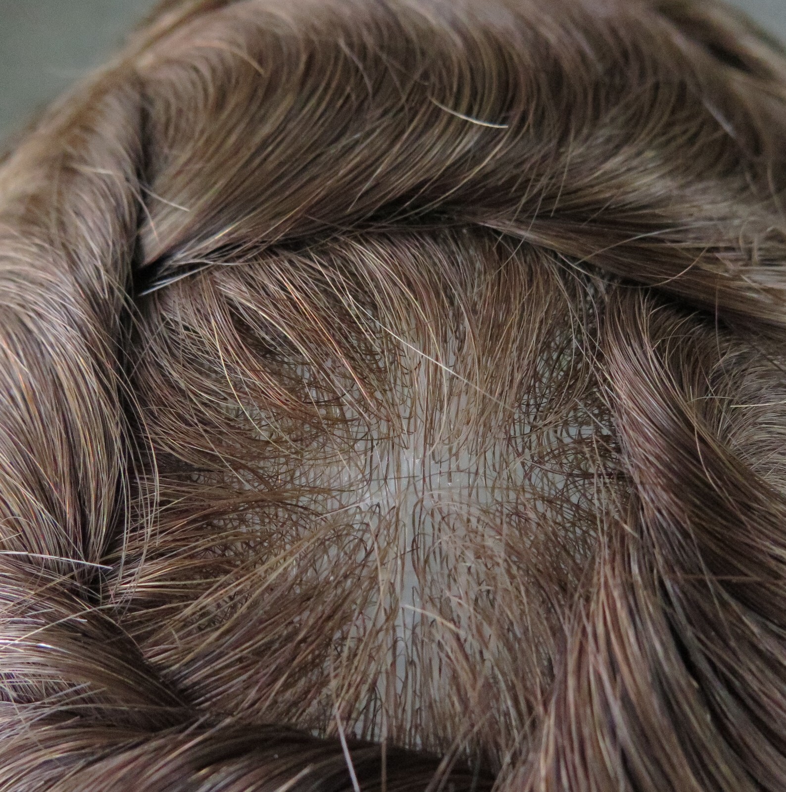 Toupee For Mens Human Hair Replecement System 0.03mm Super Thin Skin Brown 7×9