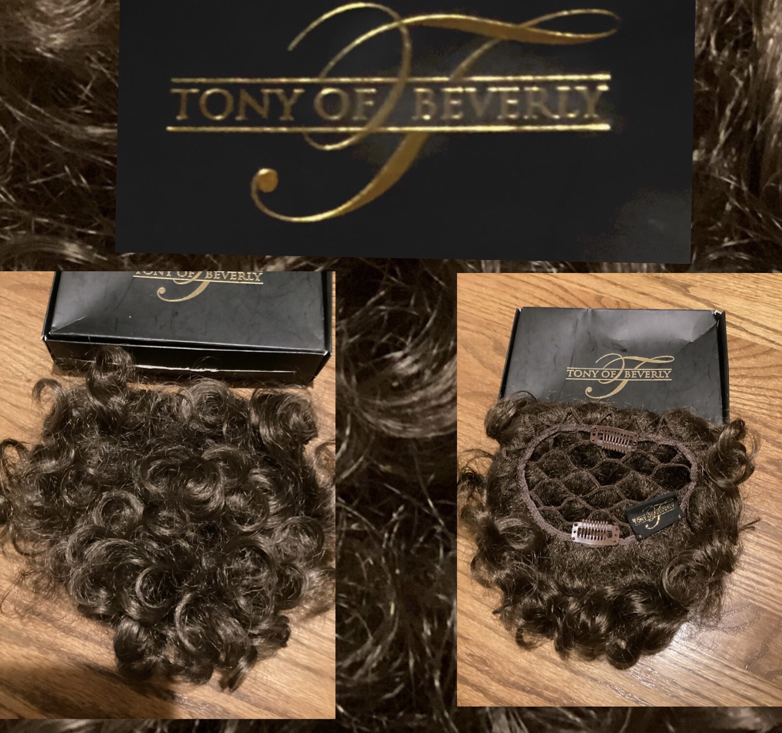 NWOT CASQUETTE HAIRPIECE BY TONY OF BEVERLY Color #8 Brown Pull Through Wiglet