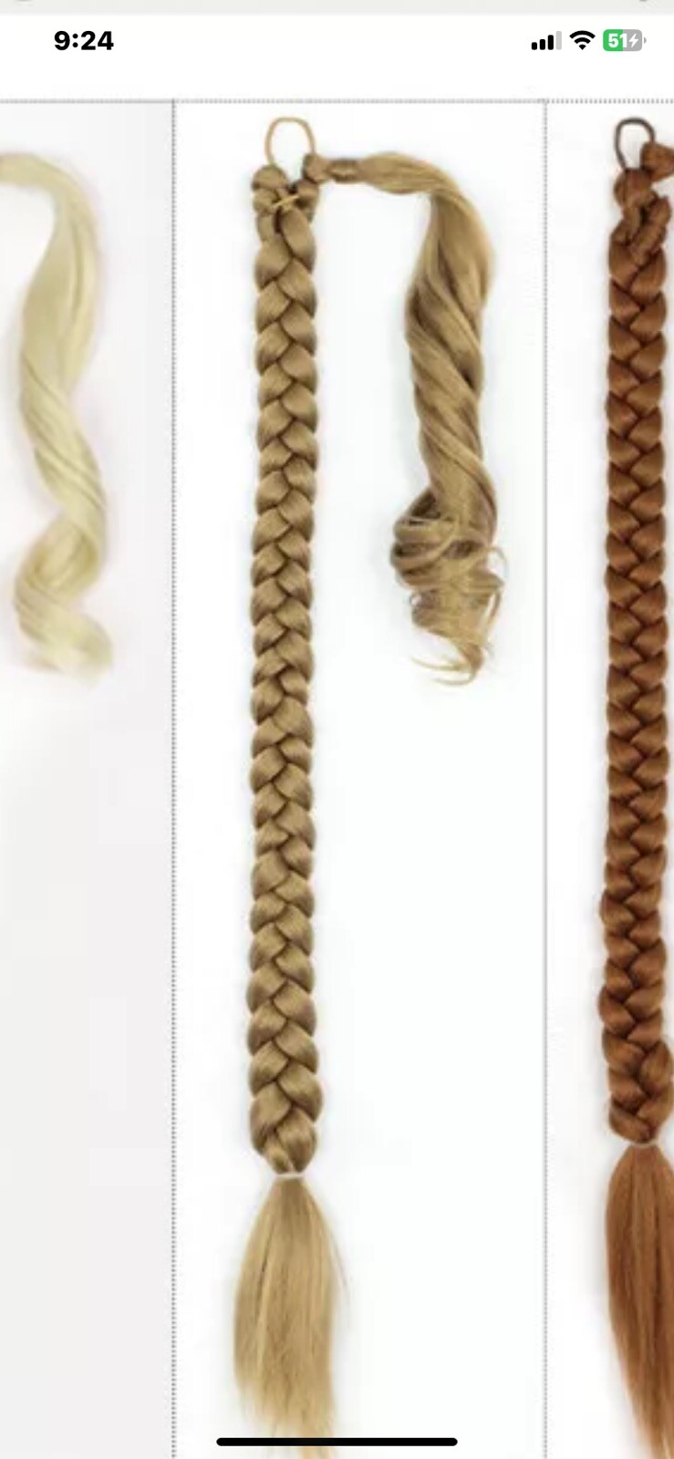 Seikea 27 inch long diy braided Premium Synthetic Hair Extension.
