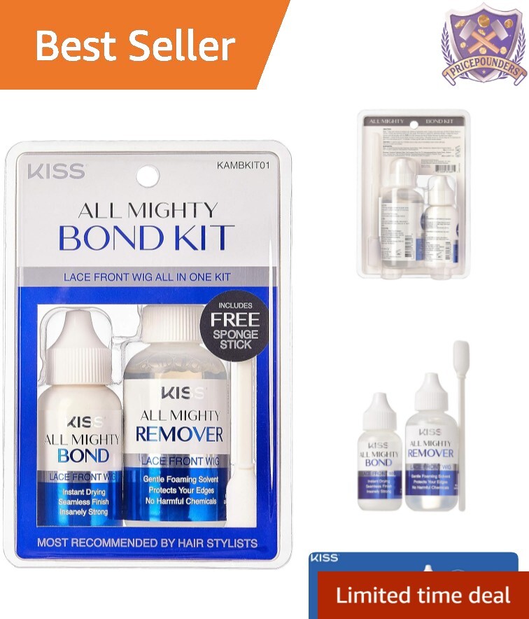 All Mighty Bond Lace Front Wig Glue & Remover Kit – Instant Drying & Strong Hold