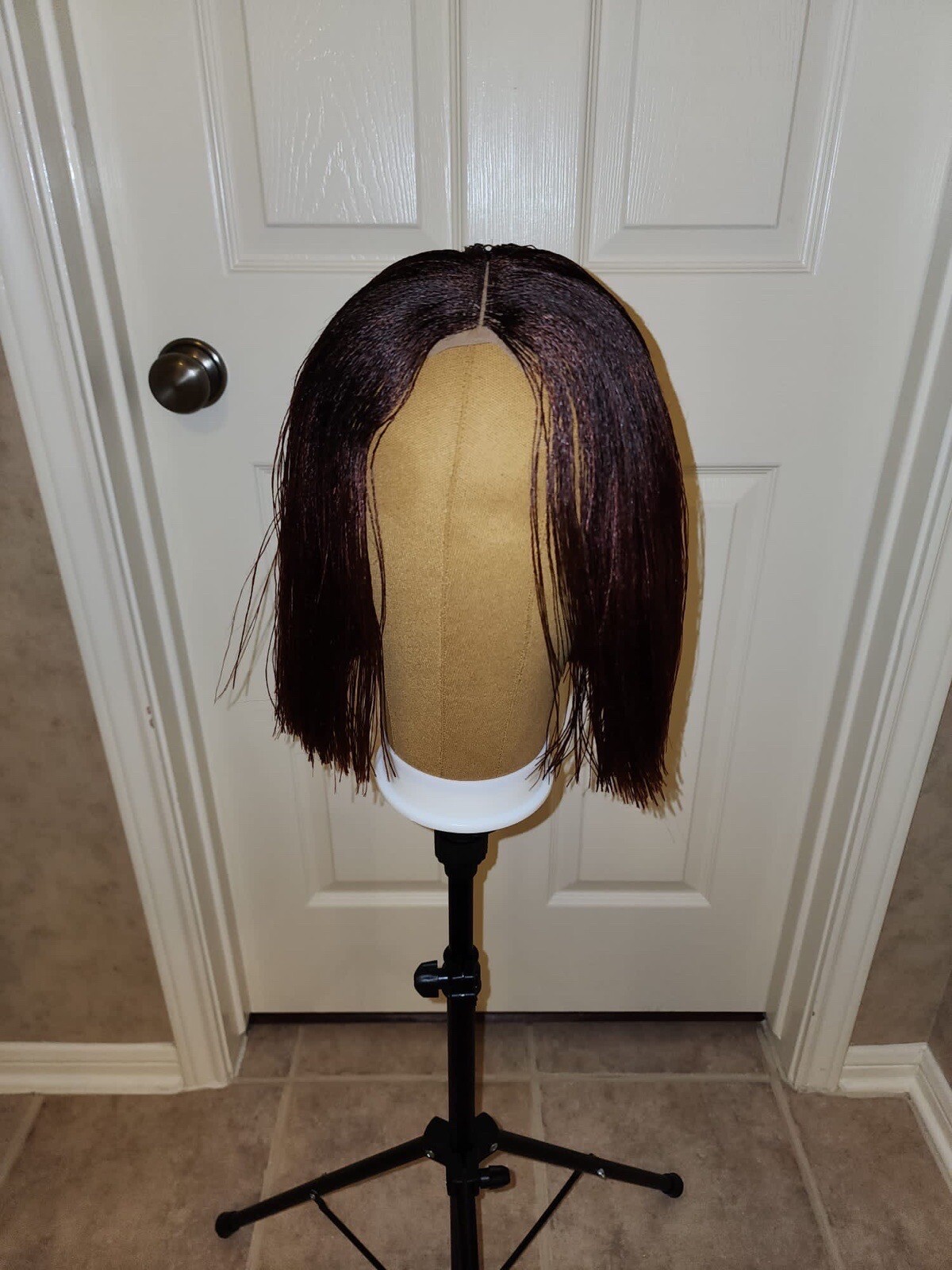 Nano braided wig lace front