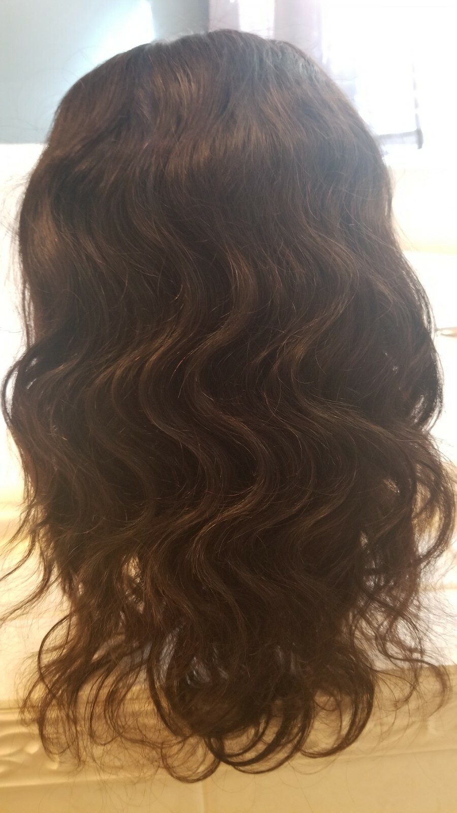 Brazilian Body Wave Virgin Human Hair 16″ Lace Front Wig Natural 1B Color