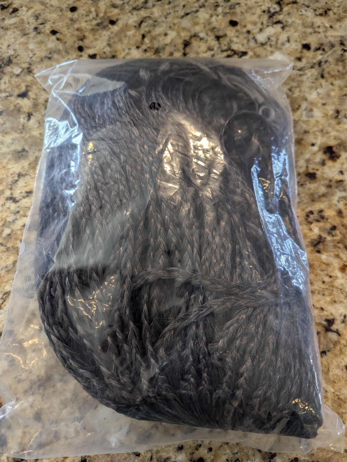 Women’s 12″ Boho Braided Hair Wig with Curls Ombre Black Grey