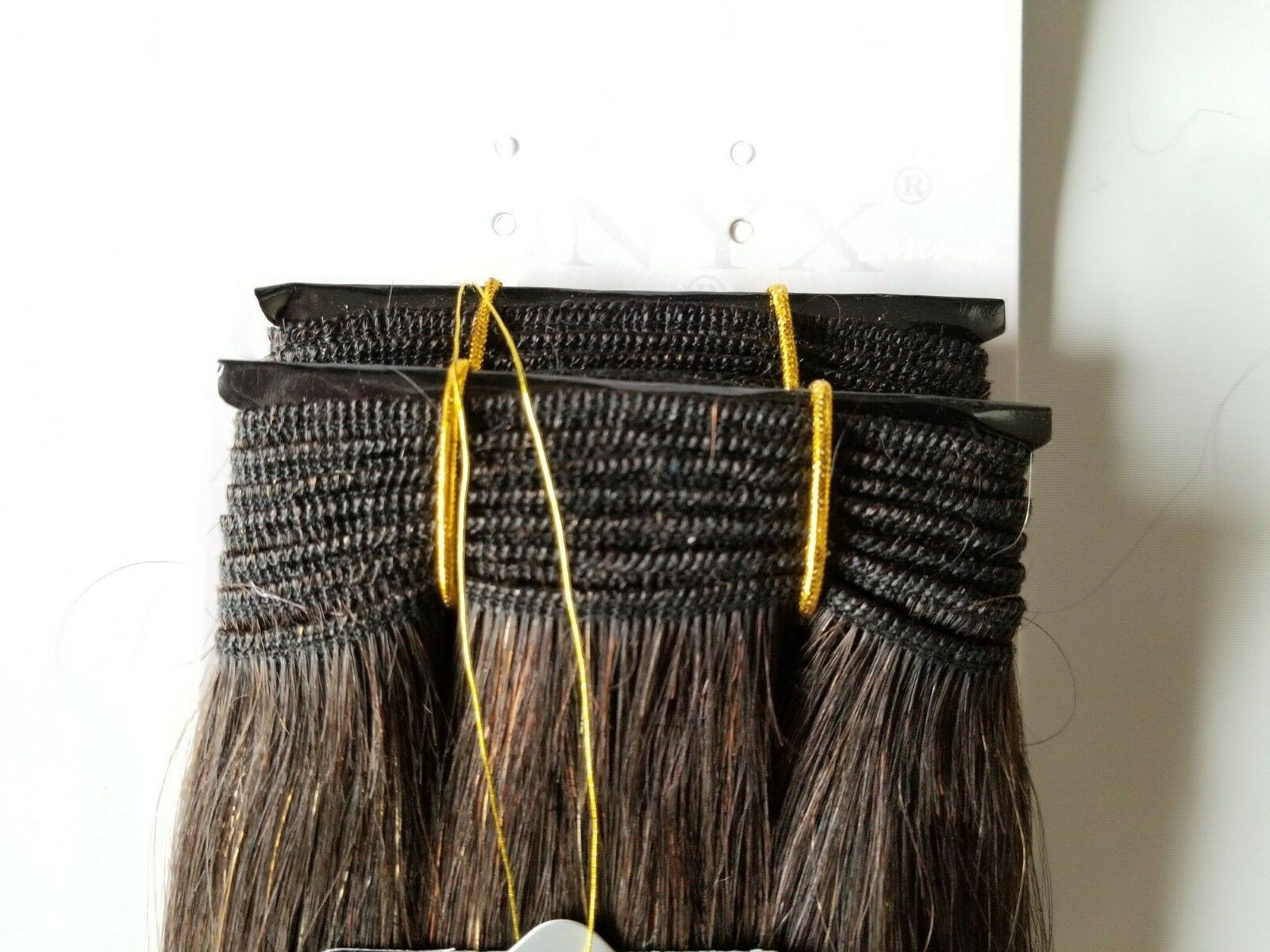 ONYX Black Diamond 100% Human Hair Natural Essence Yaki Weave Extension 10″~18″