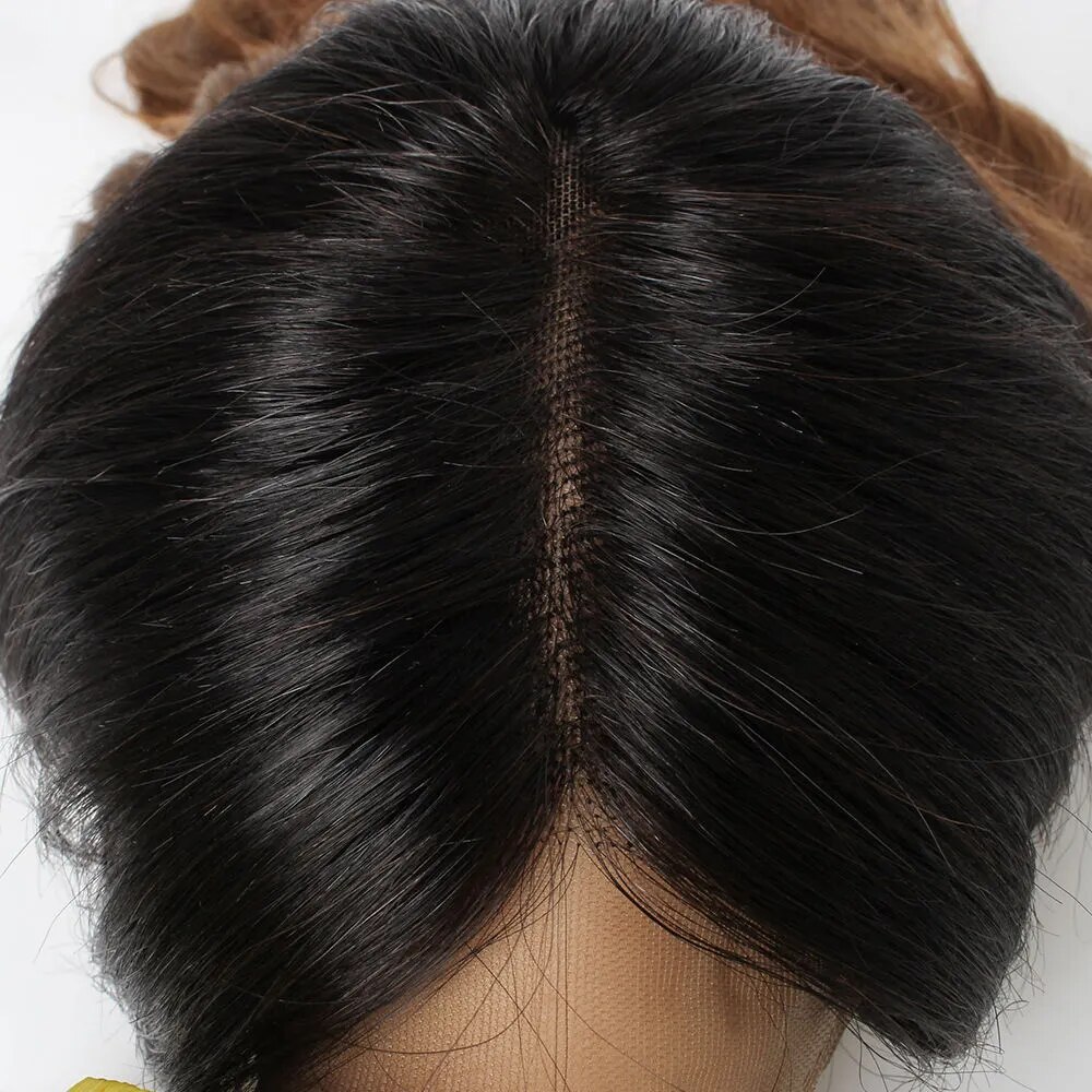 1B 30 Body Wave Wig Human Hair Wigs 4×4 Lace Closure Wig 4*1 T Middle Part Women