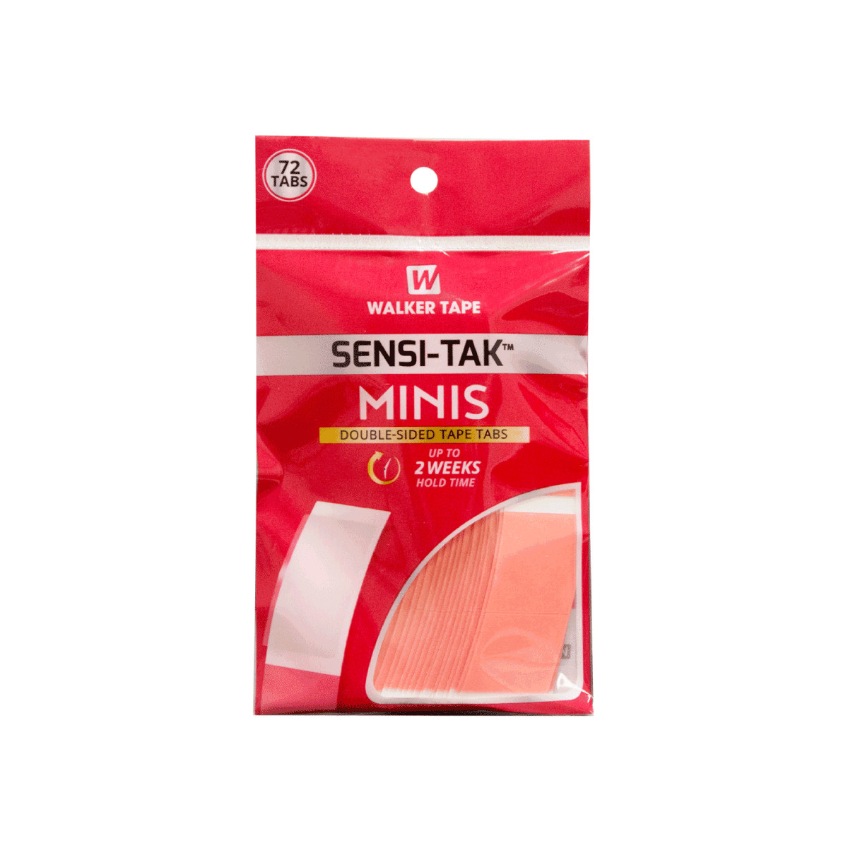 Walker Sensi-Tak – Minis, Clear Double-Sided Hair Extension Tabs, 72pc/Bag