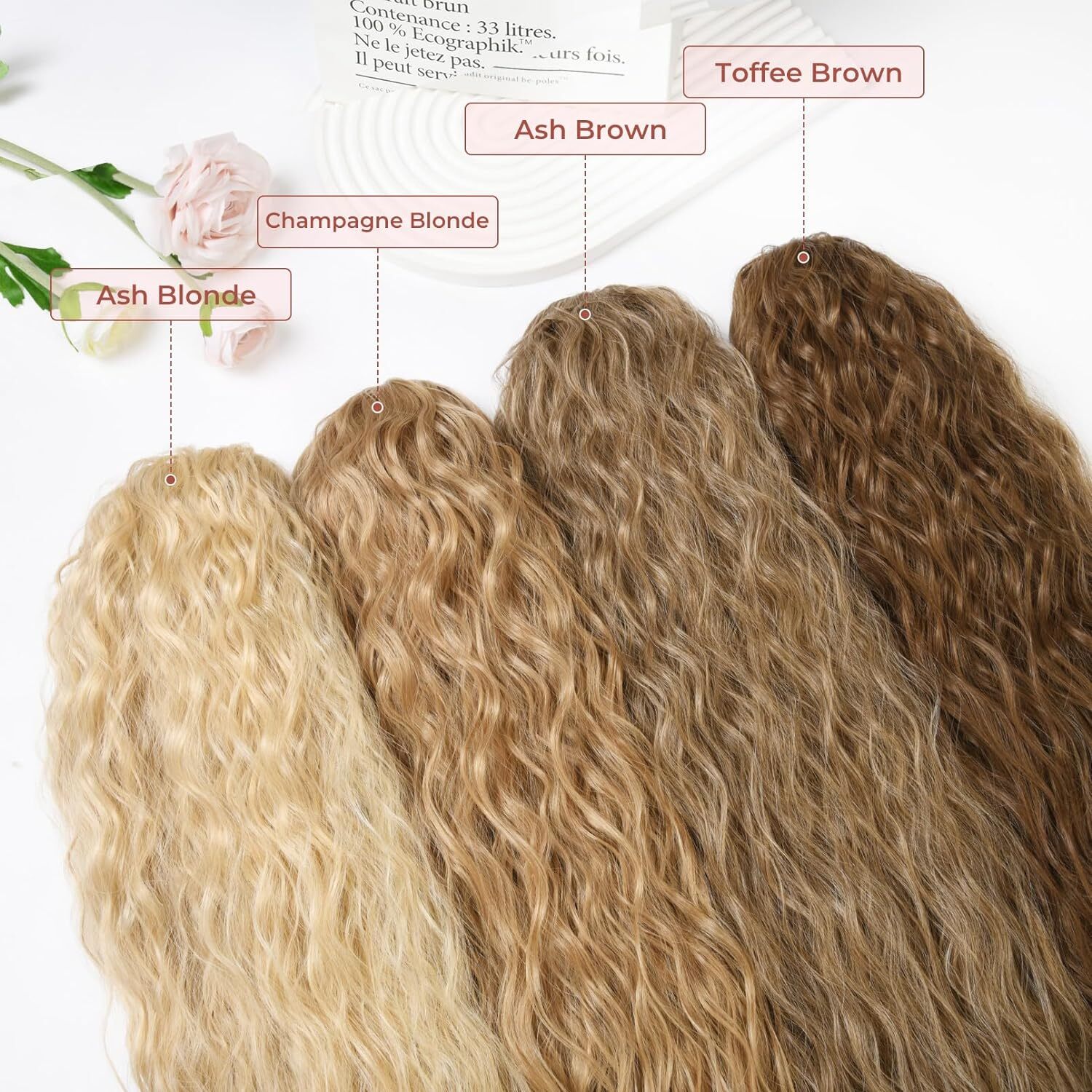 32″ Afro Kinky Curly Ponytail Hair Extensions Drawstring As Human Hair Pony tail