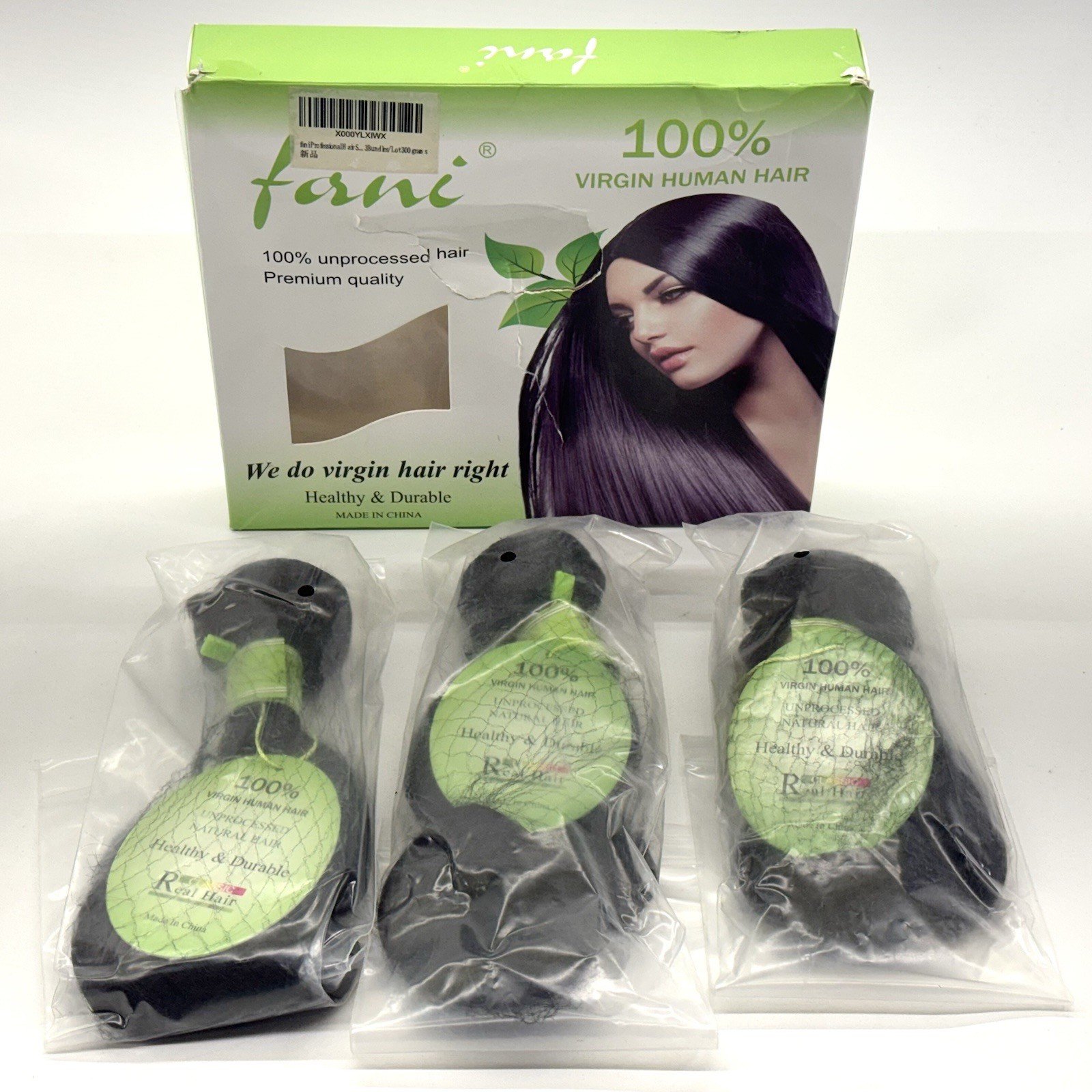 Body Wave Human Hair Bundles 14 / 16 / 18 inch 100% Unprocessed Virgin Hair 300g