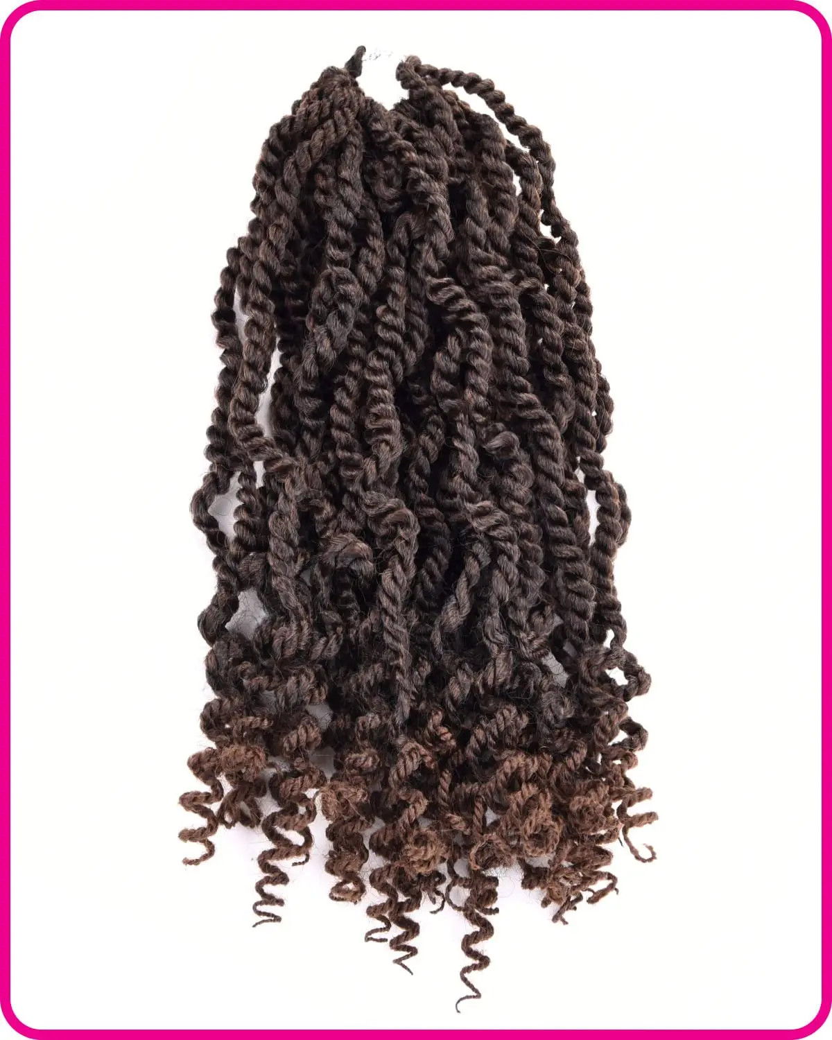 Wavy Senegalese Twist 12 Inch Crochet Braids Synthetic Braiding Hair Extensions