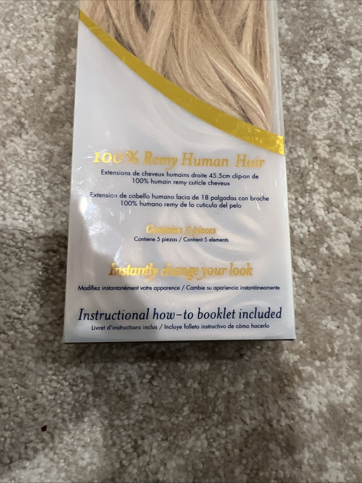 Barely Xtensions Ultra Seamless Clip In Hair Extensions Blonde Frost 18 “
